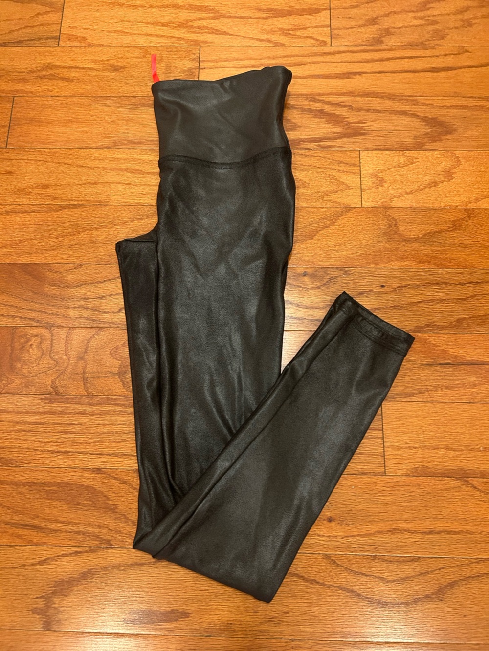 SPANX Women’s Black Faux Leather Leggings